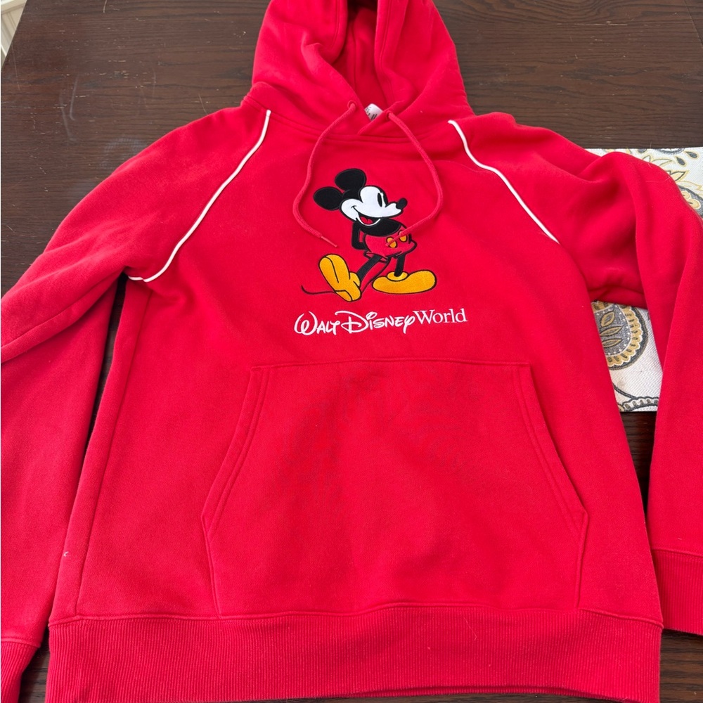Disney Red Hoodie with Logo